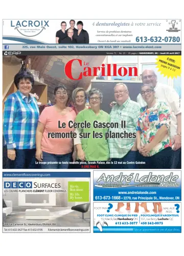 Le Carillon - 20 Apr 2017