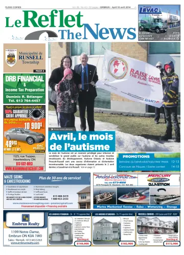 Le Reflet (The News) - 10 Apr 2014