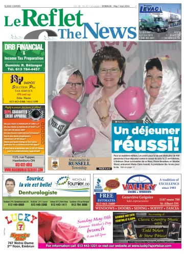 Le Reflet (The News) - 1 May 2014