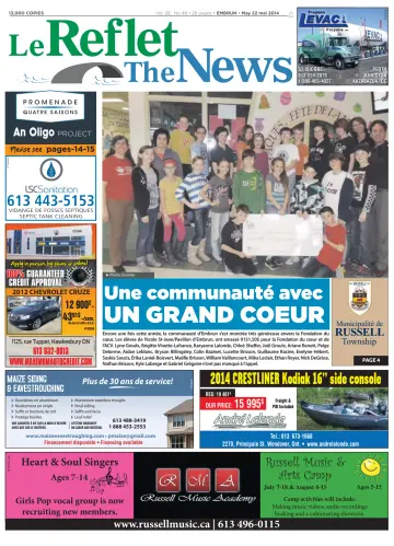 Le Reflet (The News) - 22 May 2014