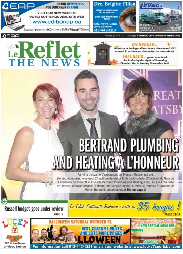 Le Reflet (The News) - 29 Oct 2015