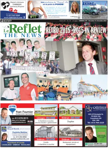Le Reflet (The News) - 31 Dec 2015