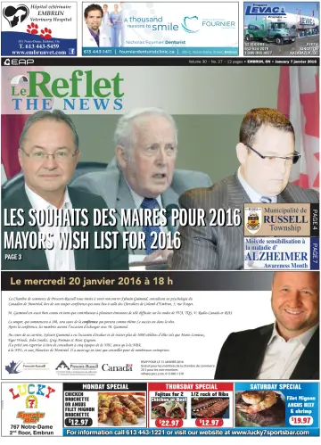 Le Reflet (The News) - 7 Jan 2016