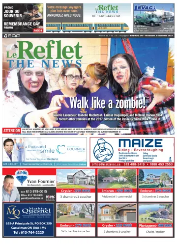 Le Reflet (The News) - 3 Nov 2016
