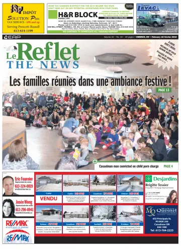 Le Reflet (The News) - 22 Feb 2018