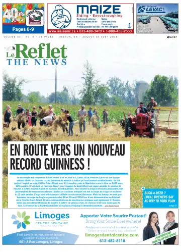 Le Reflet (The News) - 16 Aug 2018