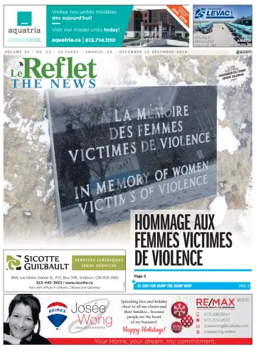 Le Reflet (The News) - 13 Dec 2018