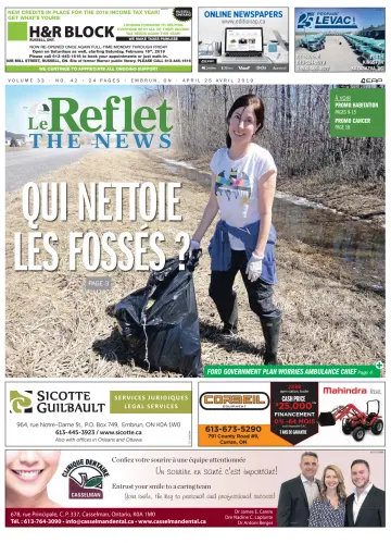 Le Reflet (The News) - 25 Apr 2019
