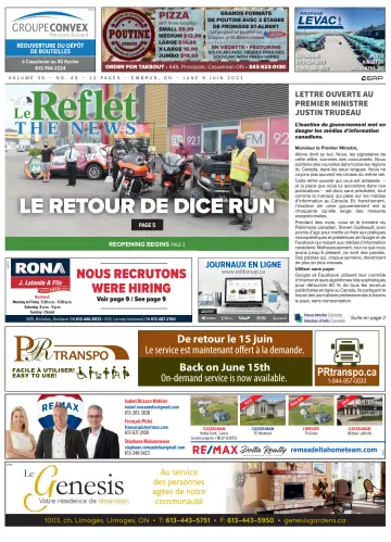 Le Reflet (The News) - 9 Jun 2021