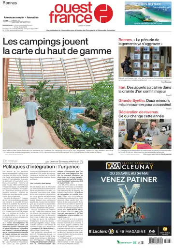 Ouest France (Rennes) - 20 4월 2024