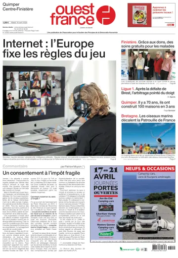 Ouest-France (Quimper, Centre-Finistère) - 16 4月 2024