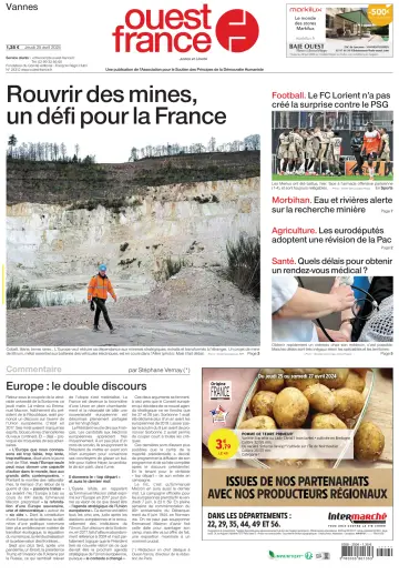 Ouest France (Vannes) - 25 4月 2024