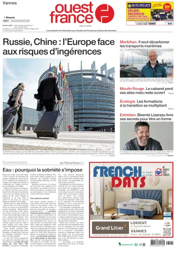 Ouest France (Vannes) - 26 4월 2024