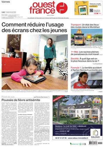 Ouest France (Vannes) - 30 4월 2024
