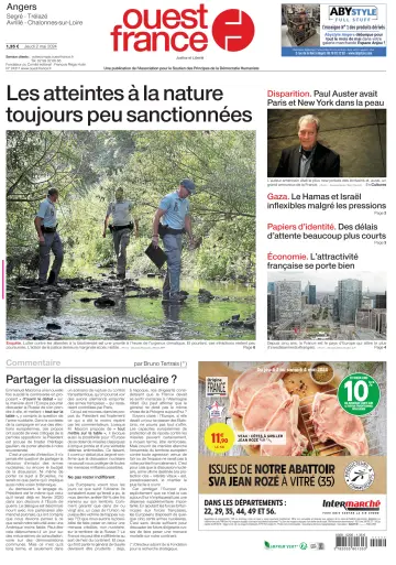 Ouest France (Angers / Segré) - 02 May 2024