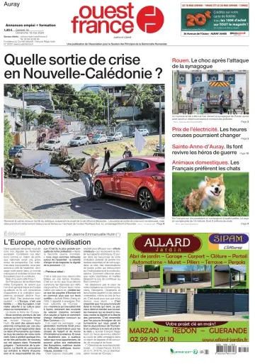 Ouest France (Auray) - 18 五月 2024
