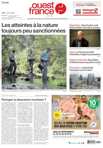 Ouest France (Cholet) - 02 5월 2024