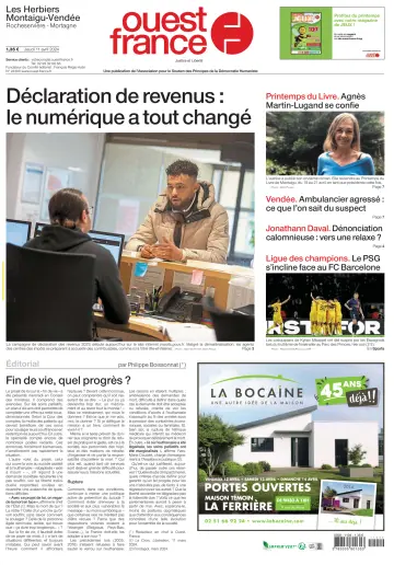 Ouest France (Les Herbiers / Montaigu) - 11 4月 2024