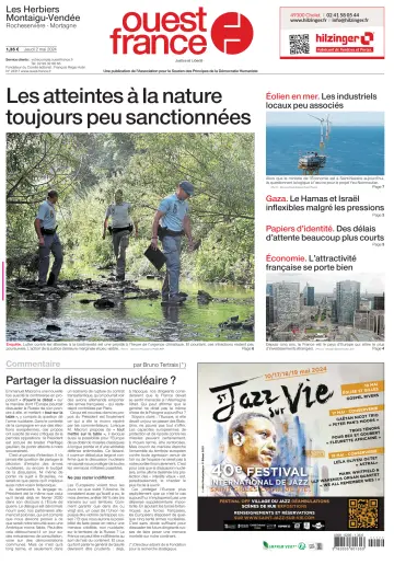 Ouest France (Les Herbiers / Montaigu) - 02 Mai 2024