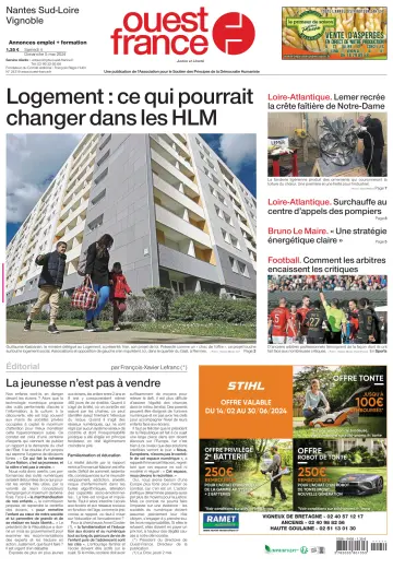 Ouest France (Nantes / Sud-Loire / Vignoble) - 04 Mai 2024