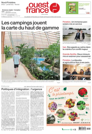 Ouest France (Nord-Finistère) - 20 4月 2024