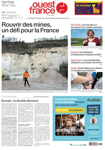 Ouest France (Pays d'Auge) - 25 4月 2024