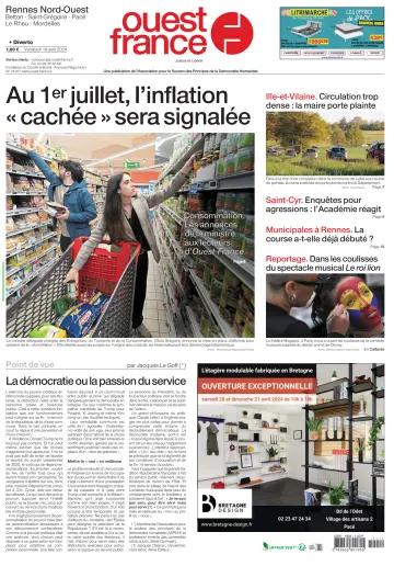 Ouest-France (Rennes Nord-Ouest) - 19 Apr 2024