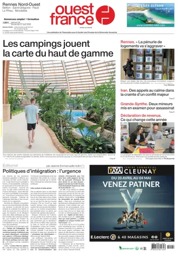 Ouest-France (Rennes Nord-Ouest) - 20 4月 2024