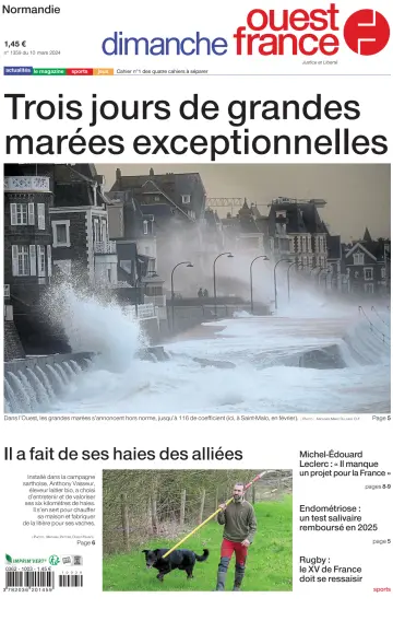 Dimanche Ouest France (Normandie) - 10 мар. 2024