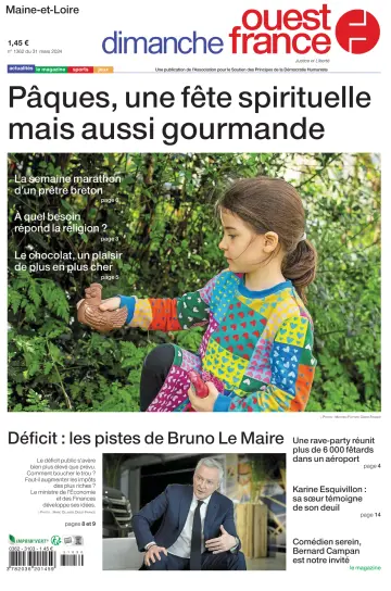 Dimanche Ouest France (Maine-et-Loire) - 31 março 2024