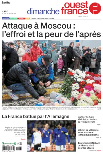 Dimanche Ouest France (Sarthe) - 24 мар. 2024
