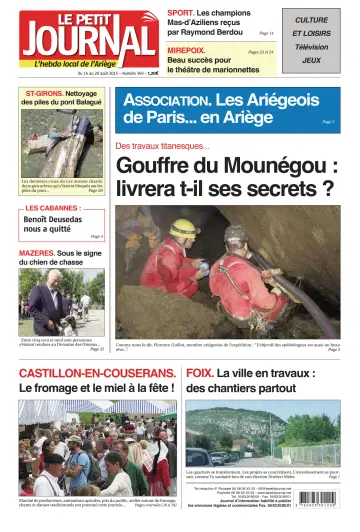 Le Petit Journal - L’hebdo local de l’Ariège - 14 Aug 2015