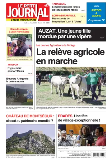 Le Petit Journal - L’hebdo local de l’Ariège - 21 Aug 2015
