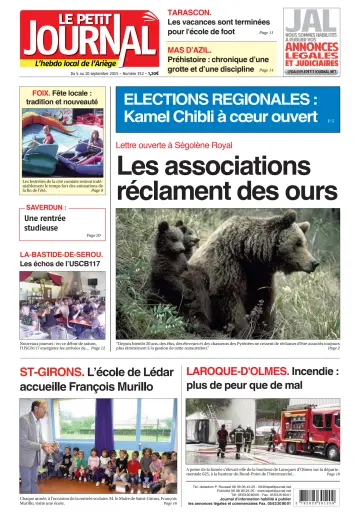 Le Petit Journal - L’hebdo local de l’Ariège - 4 Sep 2015