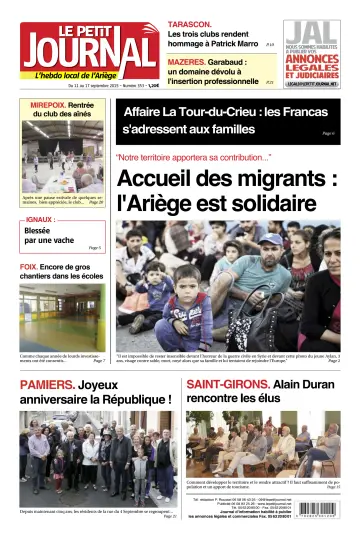 Le Petit Journal - L’hebdo local de l’Ariège - 11 Sep 2015