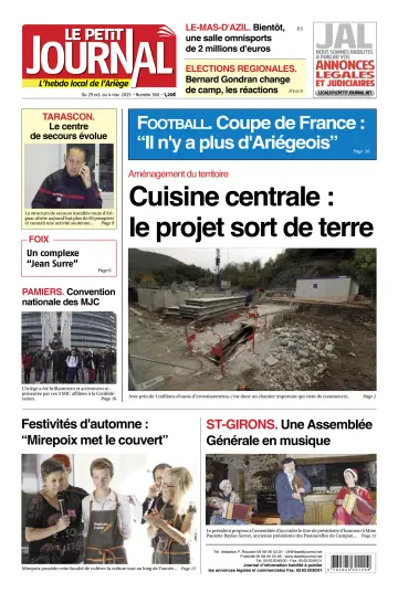 Le Petit Journal - L’hebdo local de l’Ariège - 30 Oct 2015