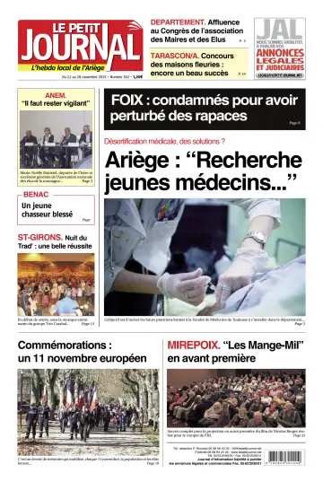 Le Petit Journal - L’hebdo local de l’Ariège - 13 Nov 2015
