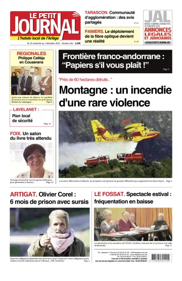 Le Petit Journal - L’hebdo local de l’Ariège - 27 Nov 2015