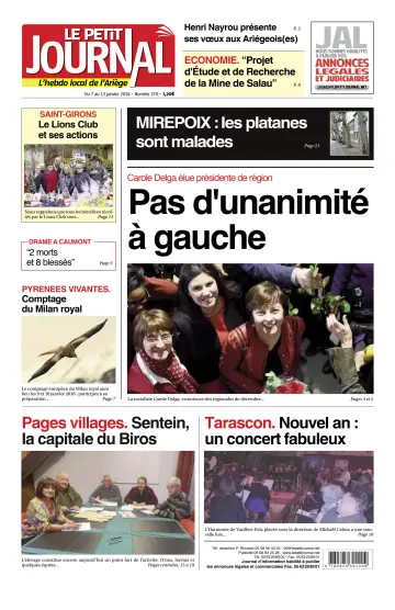 Le Petit Journal - L’hebdo local de l’Ariège - 8 Jan 2016