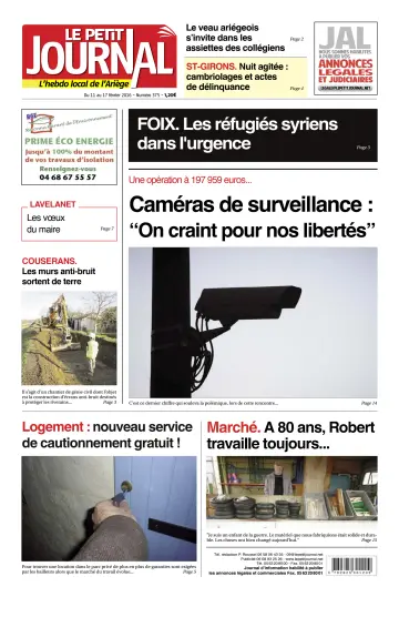 Le Petit Journal - L’hebdo local de l’Ariège - 12 Feb 2016