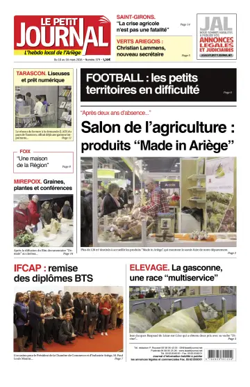 Le Petit Journal - L’hebdo local de l’Ariège - 11 Mar 2016