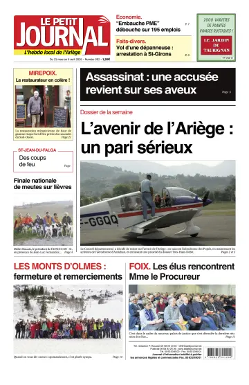 Le Petit Journal - L’hebdo local de l’Ariège - 1 Apr 2016