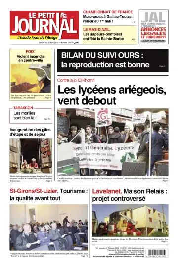 Le Petit Journal - L’hebdo local de l’Ariège - 15 Apr 2016