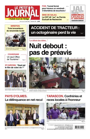 Le Petit Journal - L’hebdo local de l’Ariège - 22 Apr 2016