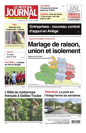 Le Petit Journal - L’hebdo local de l’Ariège - 29 Apr 2016