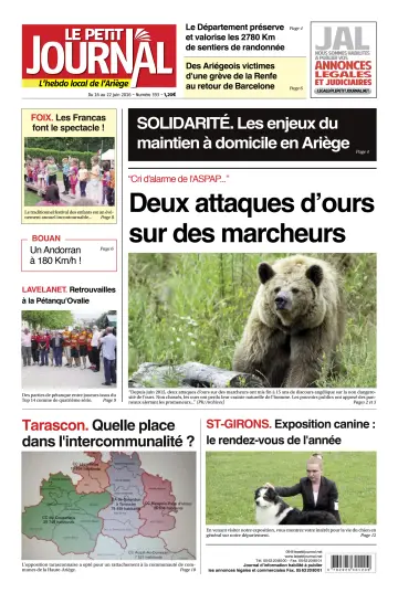 Le Petit Journal - L’hebdo local de l’Ariège - 17 Jun 2016