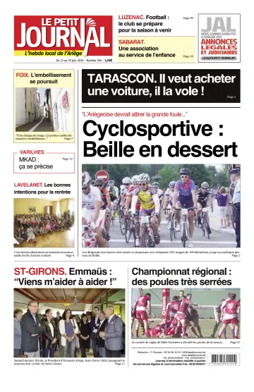 Le Petit Journal - L’hebdo local de l’Ariège - 24 Jun 2016
