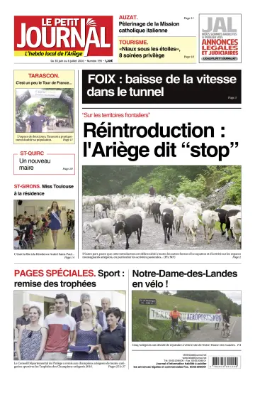 Le Petit Journal - L’hebdo local de l’Ariège - 1 Jul 2016