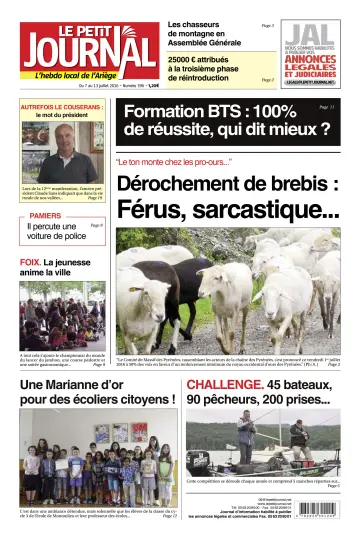 Le Petit Journal - L’hebdo local de l’Ariège - 8 Jul 2016