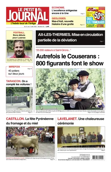 Le Petit Journal - L’hebdo local de l’Ariège - 12 Aug 2016
